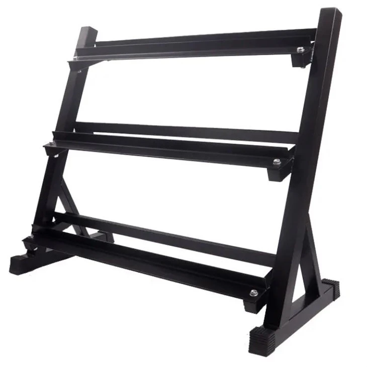 CHOOYOU 3 Tier Metal Steel Home Workout Gym Dumbbell Shelves Weight Rack Storage Stand